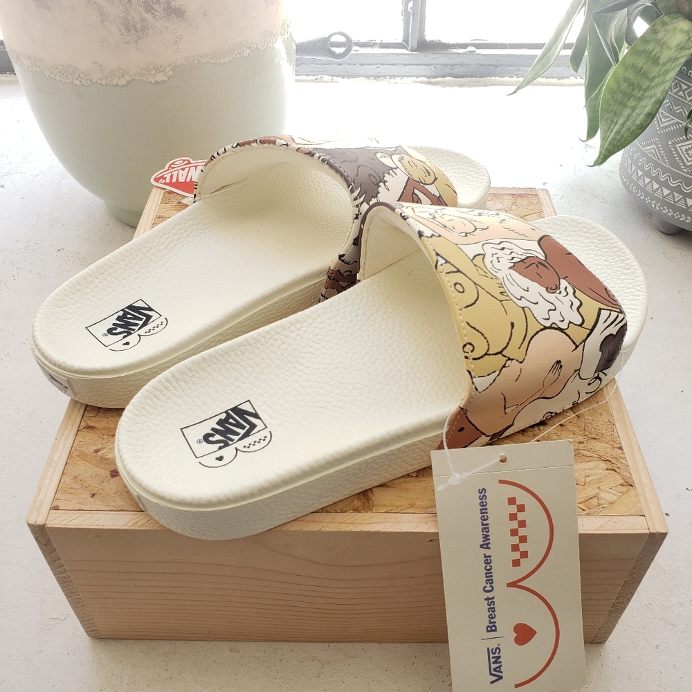 SOLD Vans Slides Breast Cancer Awareness - Picture 6 of 8